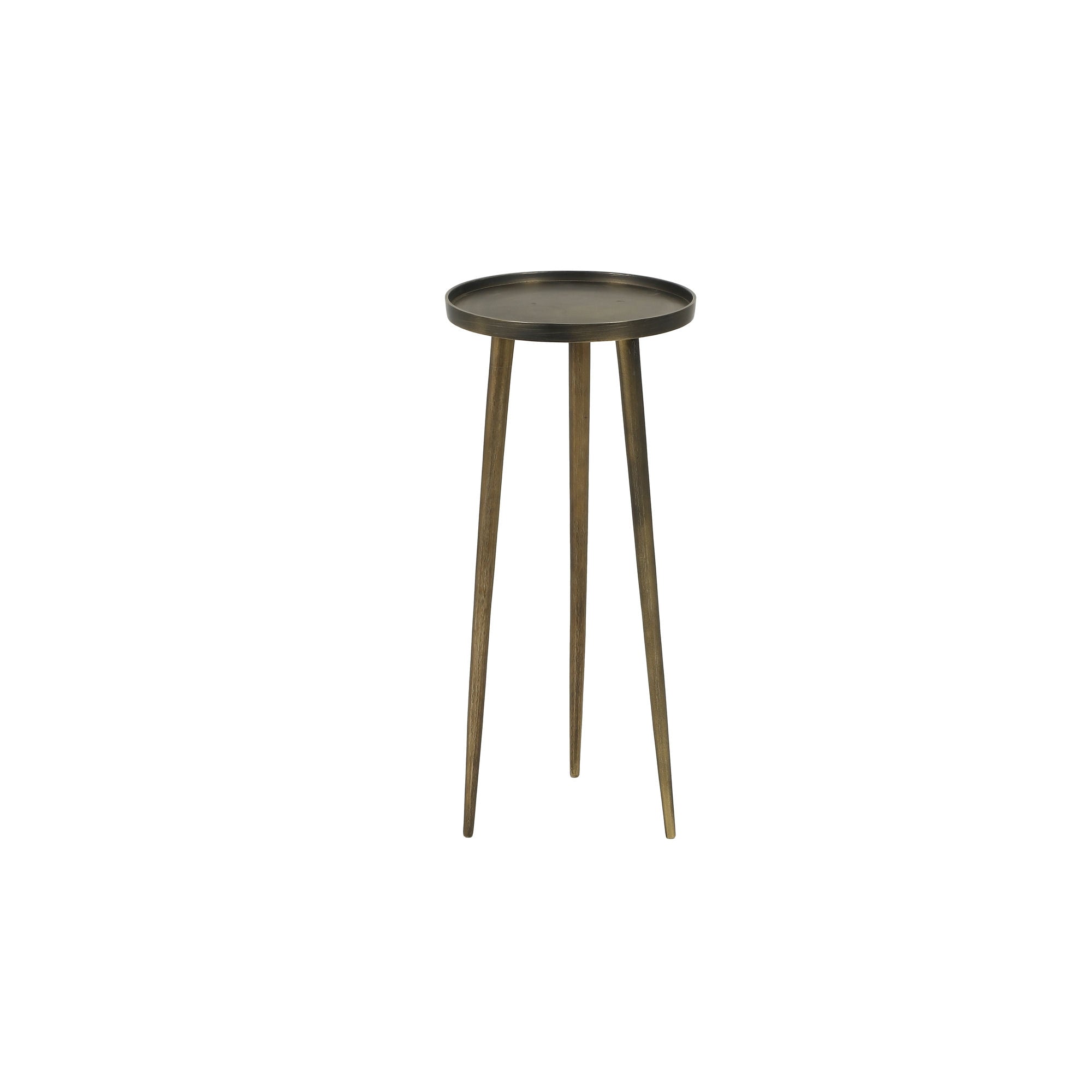Hudson Tri Leg Side Table Set of 3 Antique Gold